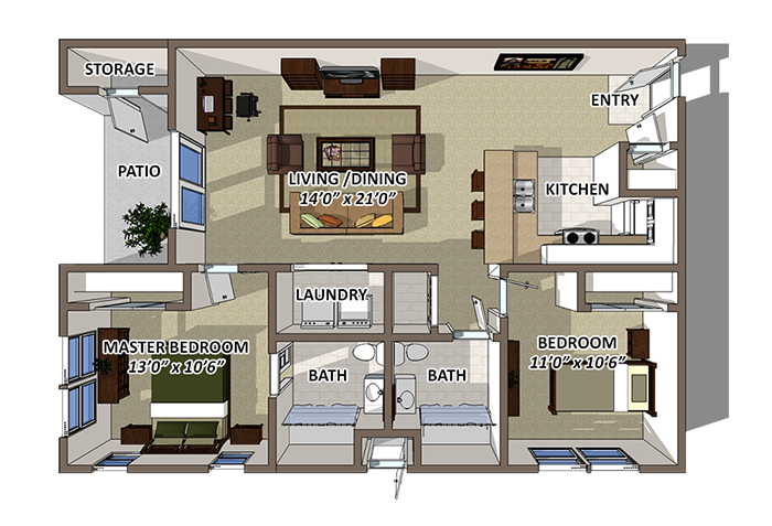 The Crest Floor Plan 4